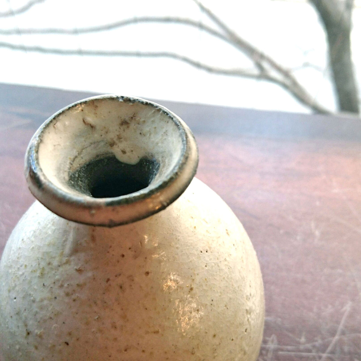 コマイヌさん　杉本泥牛　白釉の徳利と鳥文盃 コマイヌさん 杉本泥牛 白釉の徳利と鳥文盃 美術品・アンティーク・