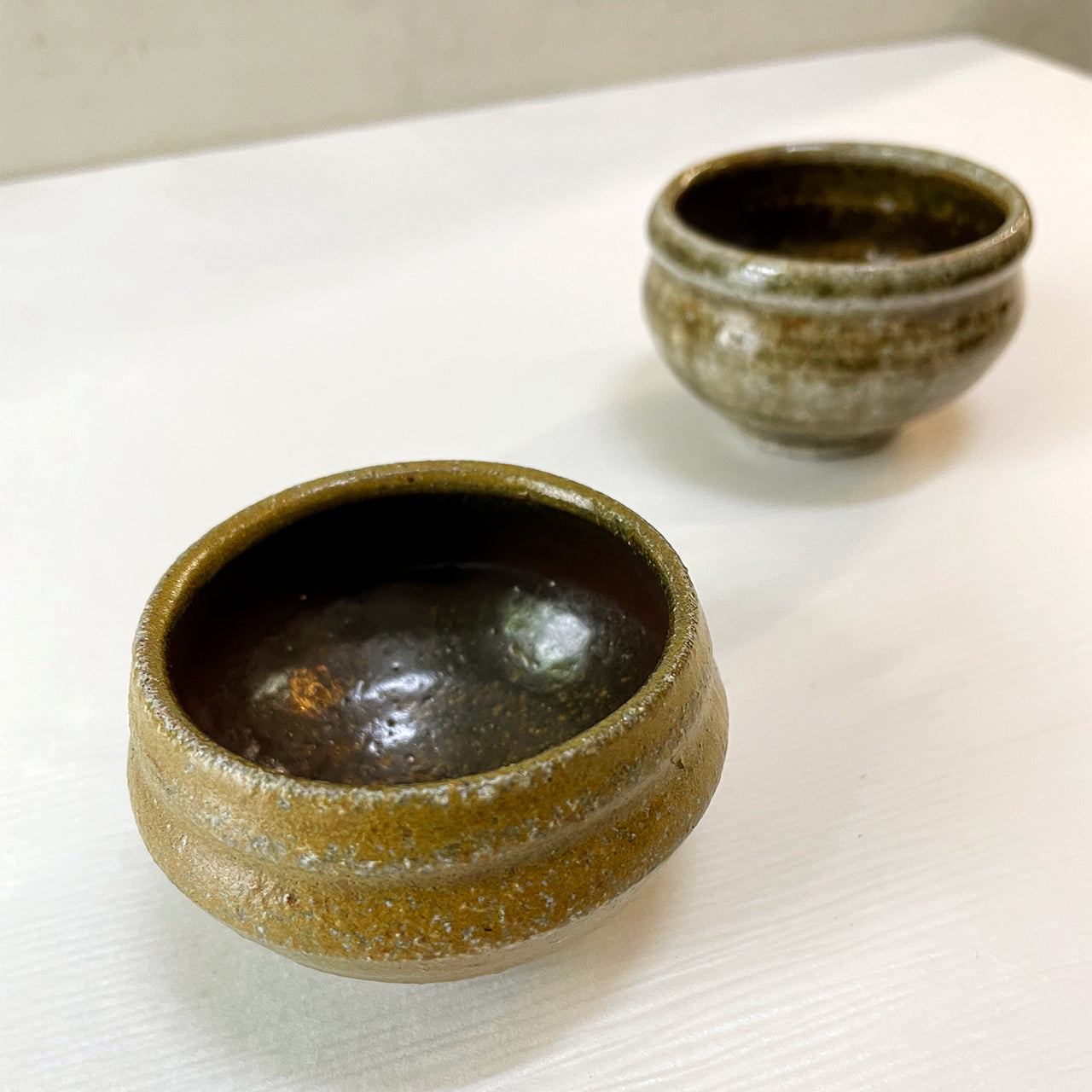 骨董 アンティーク 赤松陶浜 陶濱 二彩 ぐい呑 盃 幕末 讃岐高松 民平