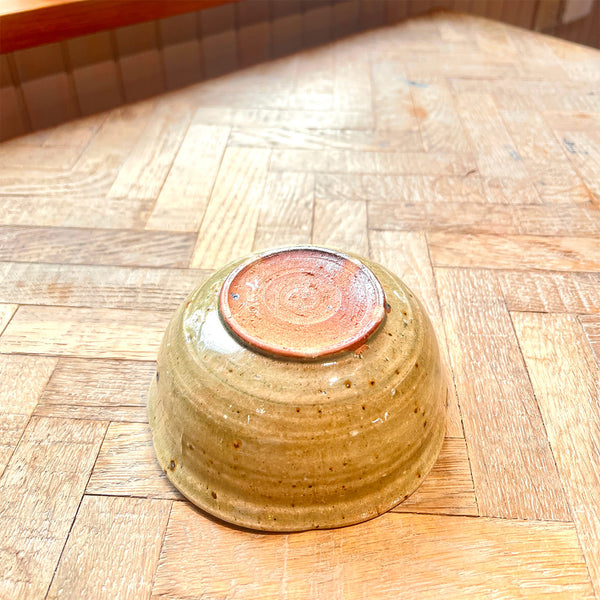 コテ紋わら釉梅輪花鉢