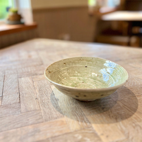 刷毛目わら灰釉鉢