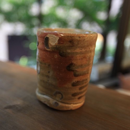 天龍寺青磁釉古信楽旅枕花入 – ゆう雑貨店