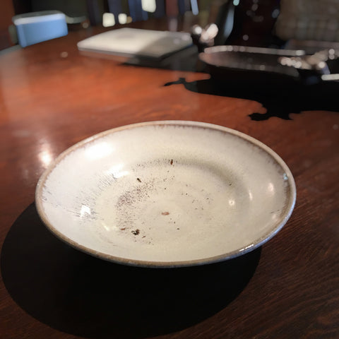 チタン釉灰被り中鉢