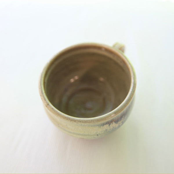 茶マットチタン釉信楽マグカップ