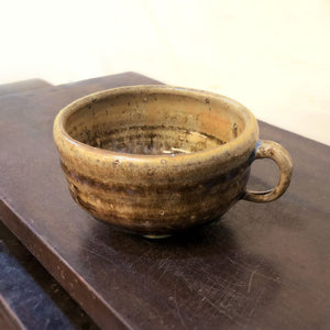 薪窯茜土釉流れマグカップ