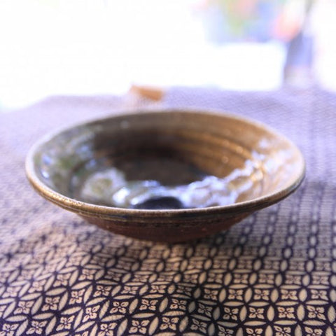 茶マットチタン釉中鉢 『溜まり』